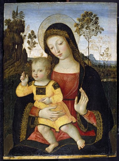 La Vergine e il Bambino, XV secolo da Bernardino di Betto Pinturicchio